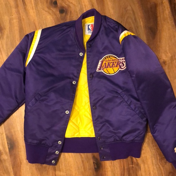 lakers old school jacket